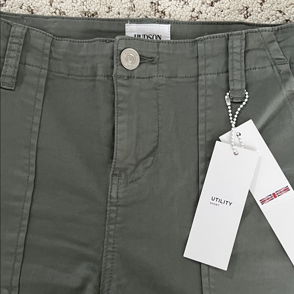 Hudson Jeans Olive Cargo Shorts NWT - Picture 3 of 6